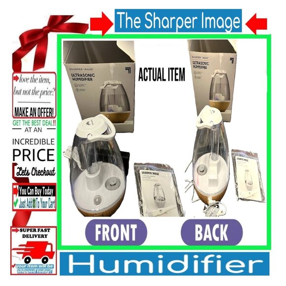 🛑 SHARPER IMAGE ➕🆒 HUMIDIFIER Ultrasonic Portable Cool Mist Gallon 💸BUY NOW‼️ - Picture 3 of 16